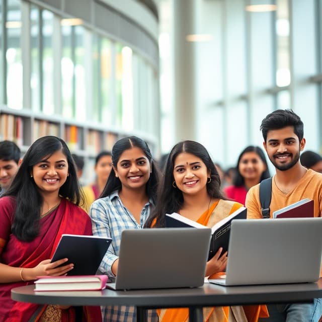 Students studying abroad